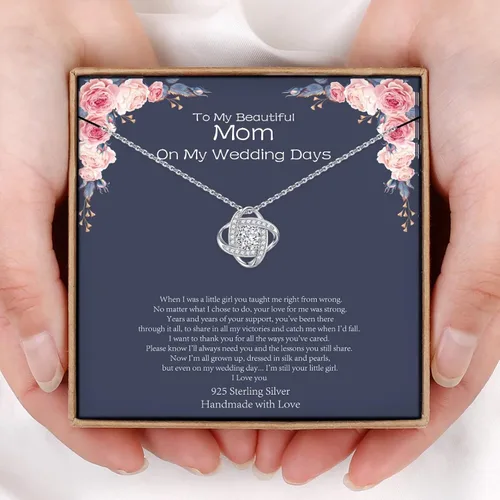 Miniatura 5 de Collar de regalo para mujeres y niñas, collar de plata de ley 925, joyería para mamá, hija, tía, abuela, esposa, hermana, novia, día de la madre