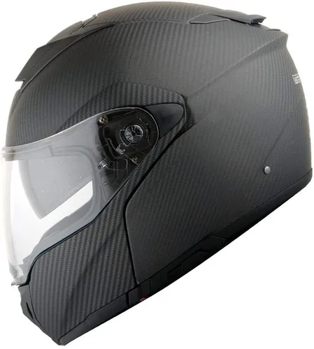 Martian Casco modular de fibra de carbono auténtica, con tapa completa, para motocross, doble deporte, aprobado por DOT