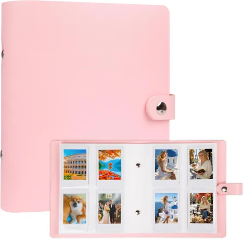 Miniatura 12 de Álbum de fotos de 256 bolsillos para cámara Fujifilm Instax Mini, libro de fotos con cubierta de cuero para fotos Polaroid, álbum de fotos de 2x3
