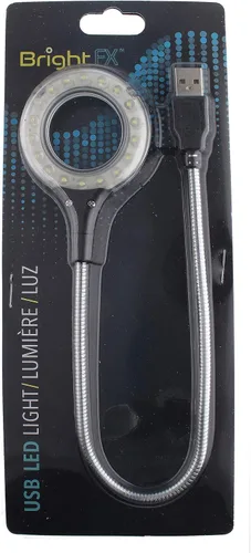 Miniatura 6 de The Beadsmith Bright FX - Luz LED USB, 18 luces LED para un brillo máximo, cable de metal flexible para múltiples posiciones, interruptor