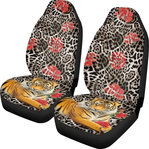 Miniatura 20 de Fundas de asiento de coche con estampado de bandera estadounidense, fundas cómodas para asientos de automóvil, duraderas, ajuste universal