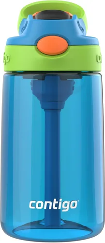 Miniatura 17 de Contigo Botella de agua con pajita para niños con tapa AUTOSPOUT de 20 onzas, arándano Azul (Arándano)