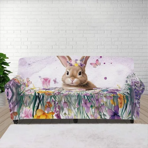 Miniatura 32 de Horeset Snowy Tree - Funda de sofá para 2 cojines, decoración del hogar, funda protectora de muebles para perro, impermeable y lavable Árbol nevado