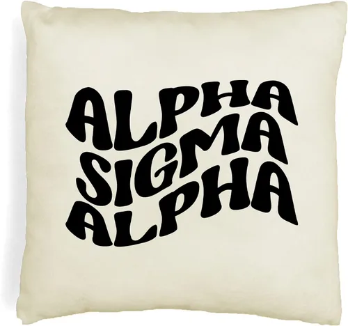 Miniatura 55 de sockprints Mod Alpha Chi Omega - Funda de almohada de 18 x 18 pulgadas, fundas de almohada de hermandad de mujeres - Almohada decorativa