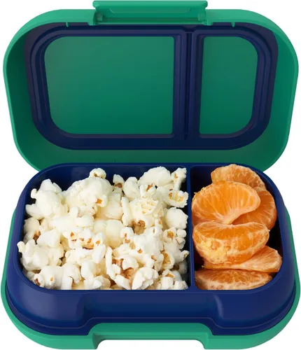 Miniatura 10 de Bentgo Snack para niños, contenedor de 2 compartimentos a prueba de fugas para aperitivos y comidas pequeñas, cierre fácil de abrir, apto