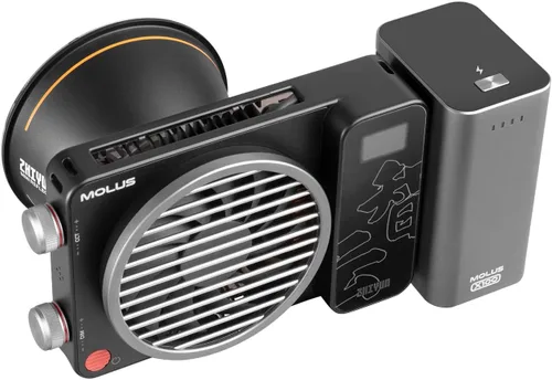 Miniatura 5 de Zhiyun MOLUS X100 PRO 100w COB LED luz de video, luz de cámara bicolor 2700K-6500K con aplicación Bluetooth Control de brillo Iluminación continua