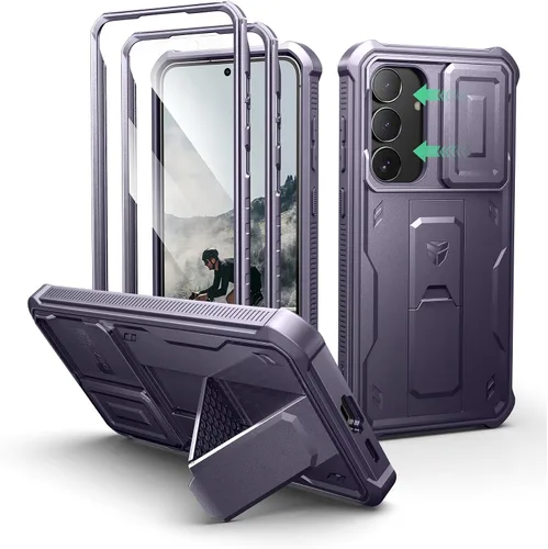 Miniatura 54 de Dexnor Funda para Samsung Galaxy S24 con Cubierta Deslizante Integrada para Cámara y Protector de Pantalla y Soporte, Funda Resistente a los Golpes