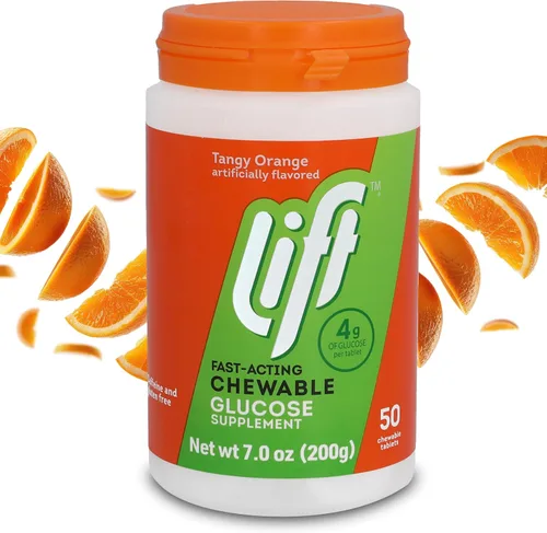 Miniatura 17 de Lift Glucosa, tabletas energéticas masticables de glucosa de acción rápida, arándano, tubo de 10 unidades (paquete de 12)