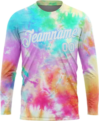 Miniatura 15 de Camisetas de manga larga para hombre, diseño de hip hop, estampado gráfico, informal, manga larga, graffiti, teñido anudado, camiseta