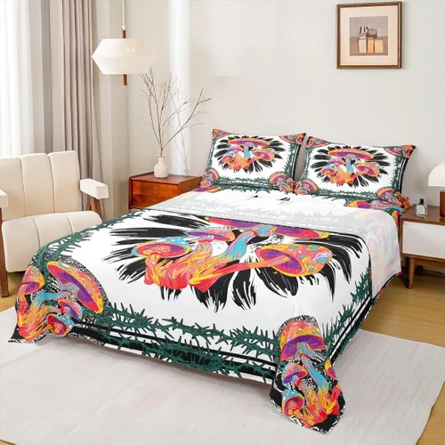 Miniatura 35 de Erosebridal Southwestern - Juego de sábanas y fundas de almohada, juego de sábanas azteca bohemio, diseño hippie de cachemira, tamaño individual