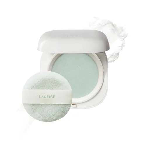LANEIGE Neo Difuminador Polvo: Compacto de Control de Aceite Coreano con Desenfoque de Poros, Acabado Suavizante y Fácil de Viajar, Embalaje Sin