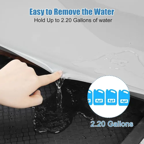 Miniatura 4 de Tapete para debajo del fregadero de cocina, impermeable, 34 x 22 pulgadas, forro de silicona para debajo del fregadero, tapete protector de gabinete