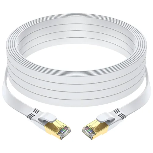 Miniatura 15 de Cable Ethernet Cat 8 de 10 pies, cable de red LAN de internet de alta velocidad para exteriores e interiores de servicio pesado, cable de conexión