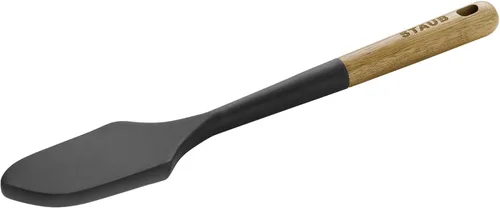 Miniatura 10 de STAUB Espátula de silicona con voladizo, perfectamente angulada para levantar panqueques, sándwiches y recoger verduras. De silicona negra mate