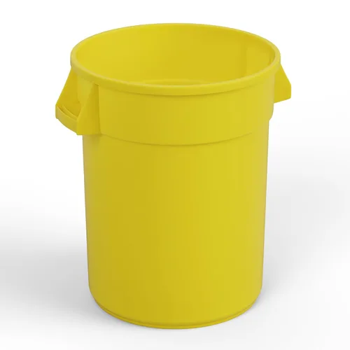 Miniatura 7 de Bote de basura comercial redondo. Contenedor de basura para el hogar, aceras, junto a la carretera, lata multiusos para exteriores