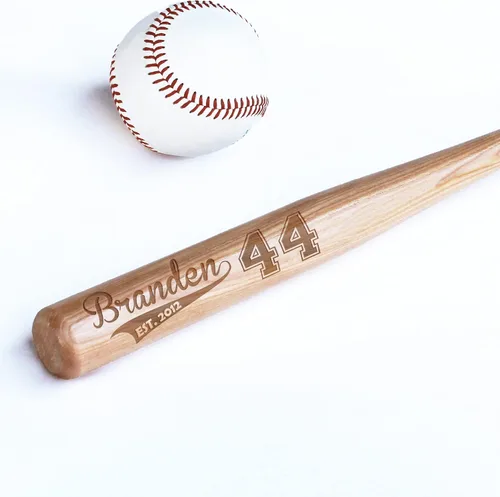 Miniatura 33 de Mini bate personalizado de 18 pulgadas, mini bate de béisbol personalizado, regalo de entrenador personalizado, regalo de equipo, pelota