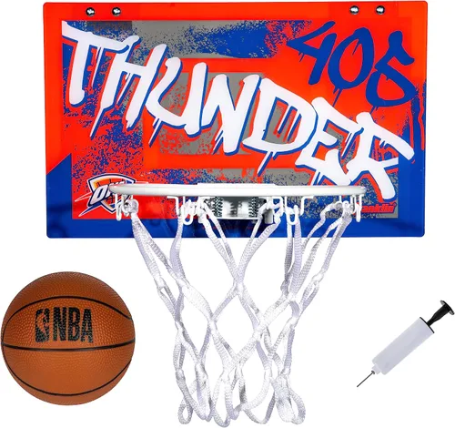 Miniatura 18 de Franklin Sports NBA Team Over the Door Aros de Baloncesto - Mini Aro de Baloncesto Interior para Niños + Juego de Pelota - Mini Aros para Fanáticos