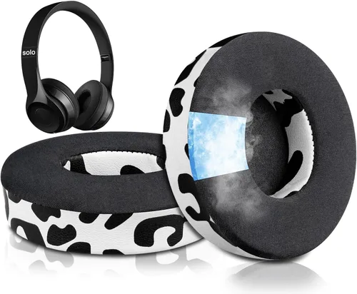 Miniatura 11 de SoloWIT Almohadillas refrescantes para auriculares inalámbricos Beats Solo 2 y Solo 3, almohadillas con espuma de aislamiento de ruido de alta Negro