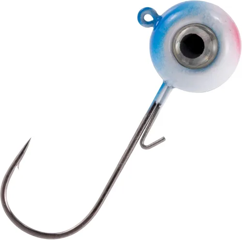 Dr.Fish Paquete de 10 Cabezas de Jig de Pesca con Ojo 3D Bola Swimbait Jig Agua Salada Agua Dulce Lubina Walleye Anzuelos de Pesca Crappie Trucha