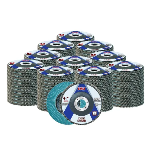 Miniatura 13 de Sali Paquete de 10 Discos de Láminas de Circonia Grano 40 de 4.5" x 7/8 Pulgadas Disco de Lijado Tipo Bisel #29 Grado Premium e Industrial Rueda