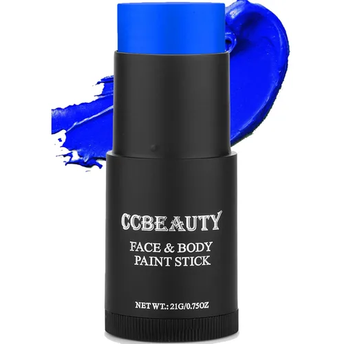 Miniatura 10 de CCbeauty Barra de pintura facial naranja, kit de pintura facial, base de maquillaje SFX de cobertura completa, pintura corporal hipoalergénica