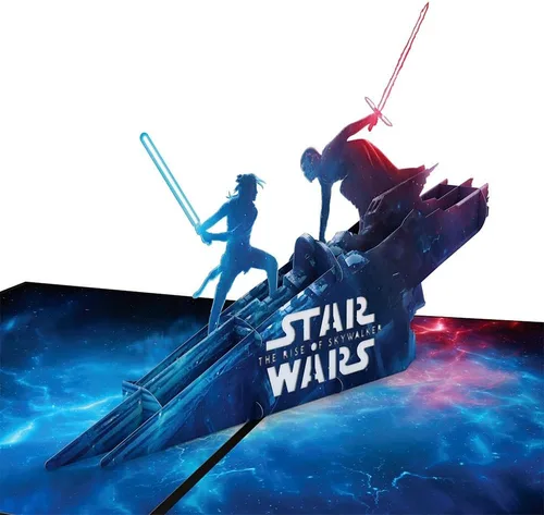 Miniatura 9 de Lovepop Star Wars™ The Death Star™ Tarjeta Desplegable de Enfrentamiento de la Estrella de la Muerte, Tarjeta 3D, Tarjeta de Cumpleaños, Tarjeta