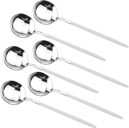 Miniatura 3 de Morden Design - Juego de cubiertos de acero inoxidable pulido brillante, 36 piezas, para 6 personas, incluye tenedores, cucharas, cuchillos
