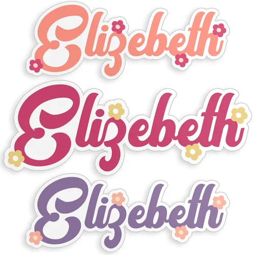 Miniatura 9 de Adhesivo de nombre personalizado - Adhesivo de nombre personalizado y adaptado, adhesivo de vinilo troquelado impermeable de 3 capas