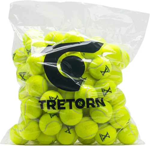 TRETORN Micro-X (amarillo) Pelotas de tenis sin presión (bolsa de 72 bolas)
