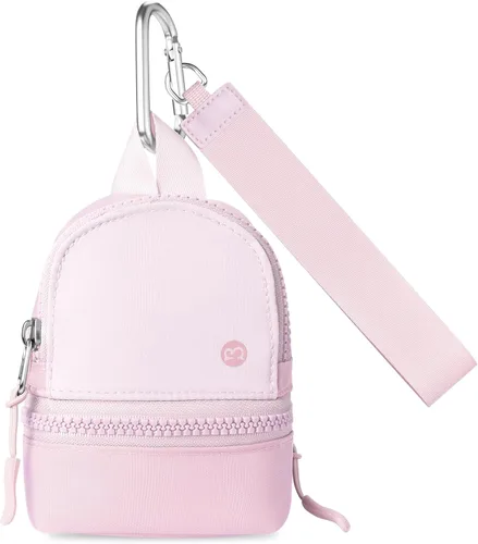 Babysun Mini Mochila Llavero Muñequera Bolso Pequeño de Cambio Monedero Lindo Con Cremallera Cartera Con 3 Ranuras Para Tarjetas RFID Para