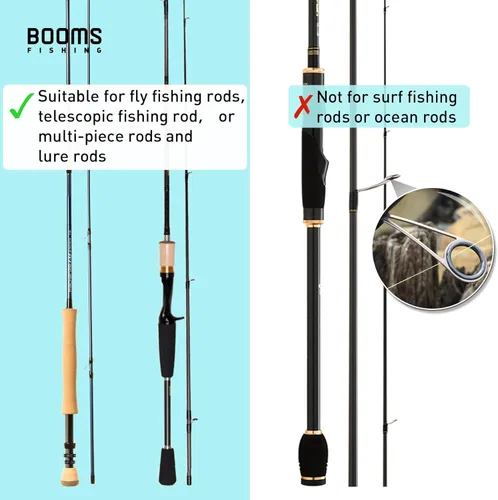 Miniatura 4 de Booms Fishing PB4 - Funda para caña de pescar y carrete de 4.4 pies ~ 5 pies, funda plegable portátil, bolsa de caña de pescar de diseño extendido