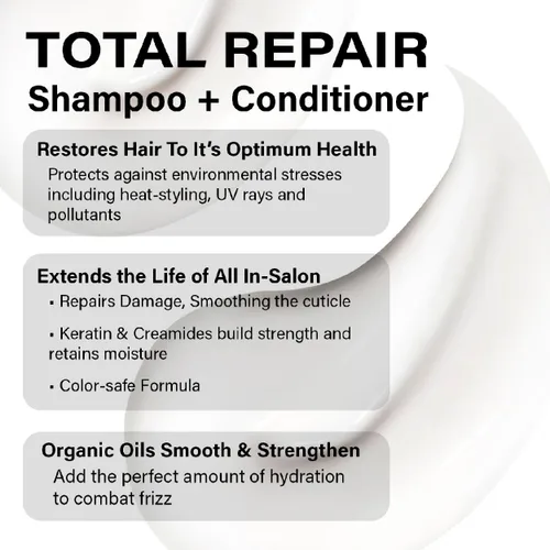 Miniatura 3 de Peter Coppola Total Repair - Champú y acondicionador Duo, seguro para el color, sin cloruro de sodio, sin sulfatos para cabello teñido