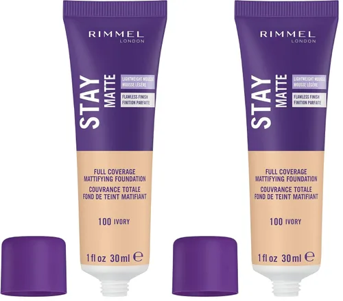 Miniatura 29 de Rimmel London Stay Matte Liquid Mousse - 305 Buff - Base, ligera, control del brillo, sin aceite, 1 oz