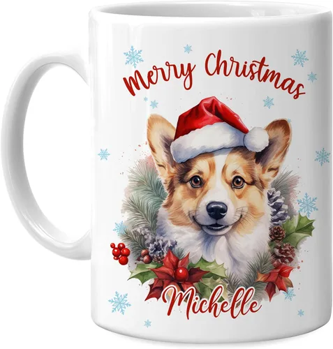 Miniatura 15 de Hyturtle Regalos personalizados para amantes de los osos – Taza de café de cerámica con nombre personalizado de oso con sombrero de Papá Noel