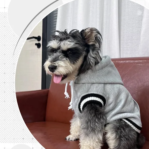 Miniatura 5 de FuaMEY Sudadera con capucha para perro, suéter de forro polar para invierno, sudadera con bolsillo, suave y cálida, atuendo navideño, chaleco