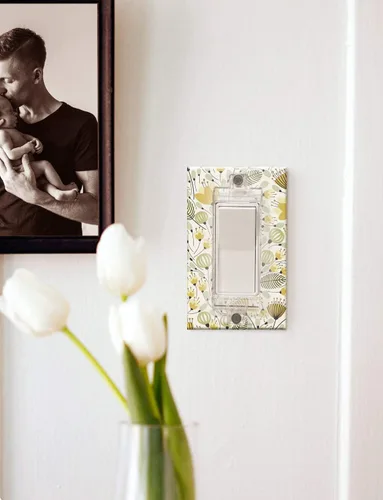 Miniatura 5 de Cubiertas magnéticas para interruptores, interruptor de luz ILIVABLE y cubierta de toma de corriente para interruptores planos modernos