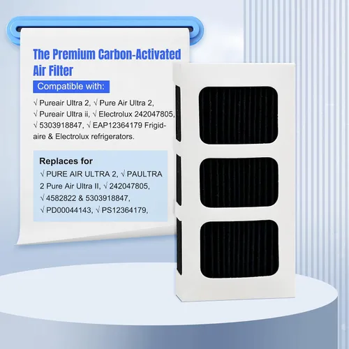 Miniatura 3 de Paquete de 4 filtros de aire de repuesto para refrigerador compatibles con Pureair Ultra 2 Frigidaire, Pure Air Ultra 2, Pureair Ultra ii