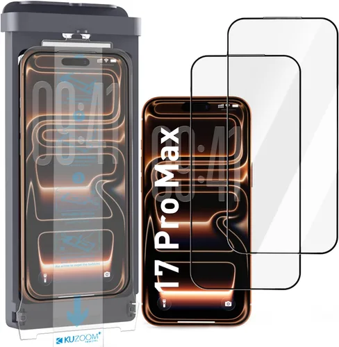 Miniatura 28 de KUZOOM Paquete de 2 protectores de pantalla HD para iPhone 17/16 Pro [6.3 pulgadas], alta definición claridad 9H+ vidrio templado, película