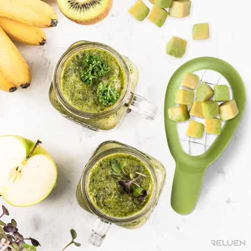 Miniatura 8 de Herramienta para cortar aguacate – Cuber de aguacate de 3.2 x 6.3 pulgadas con mango ergonómico, fácil de usar y limpiar, plástico de grado