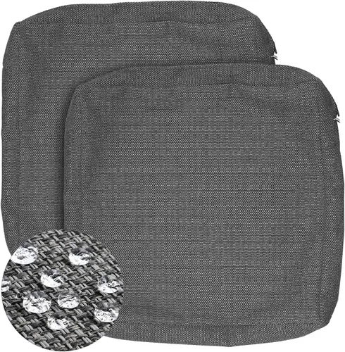 Miniatura 11 de GUEGLSA Fundas de cojín de repuesto para exteriores de 24x24x5 pulgadas, fundas impermeables para asientos de patio, fundas para cojines de silla