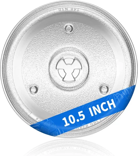 Miniatura 8 de Placa de microondas de 9.6 pulgadas para placa giratoria de vidrio Panasonic F06016D00XN, A06015G10XN y más bandeja giratoria de vidrio