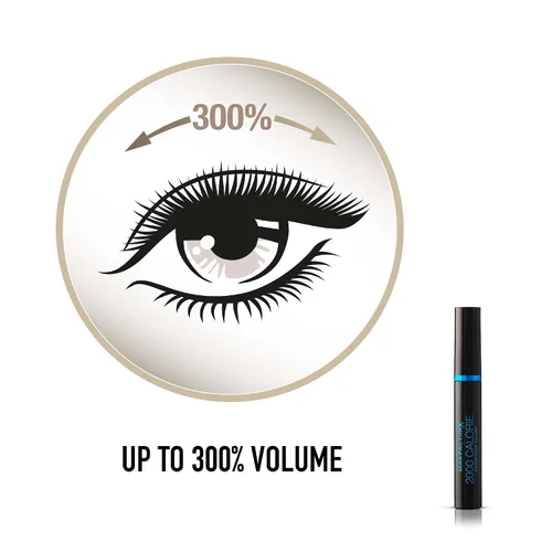 Miniatura 4 de Max Factor - Máscara de pestañas impermeable de 2000 calorías, color negro, para mujer, 0.3 fl oz