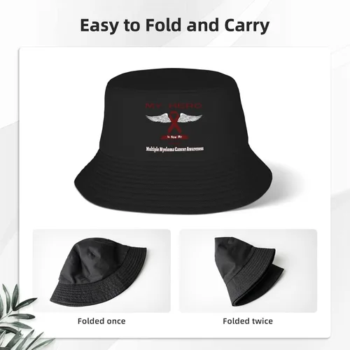 Miniatura 4 de My Hero is Now My Angel - Sombrero de pescador de doble tejido para mujeres y hombres, sombrero de pescador para adultos, sombrero de pescador