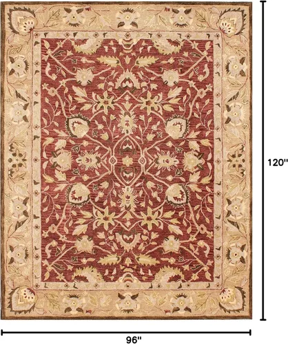 Miniatura 2 de SAFAVIEH Antiquity Collection - Alfombra decorativa de 3 x 5 pies, color marfil y beige, hecha a mano, lana tradicional, ideal para zonas de alto