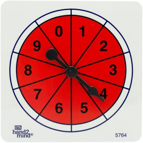 Miniatura 7 de hand2mind - 4589 ETA Color/Number Spinner Collection, Juego de 6