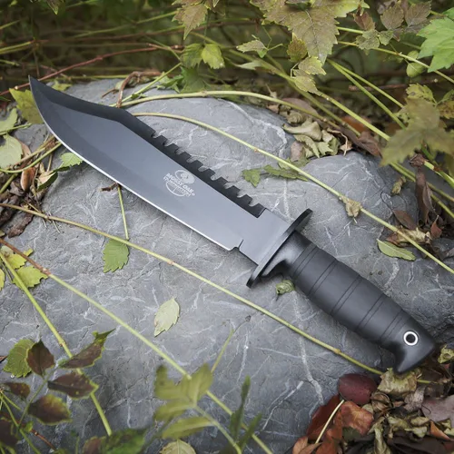 Miniatura 4 de MOSSY OAK Cuchillo Bowie de supervivencia de 15 pulgadas y cuchillo de bolsillo plegable, cuchillo de caza de hoja fija con funda, sacapuntas