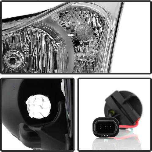 Miniatura 4 de ACANII - Para Chevy Cruze 2011, 2012, 2013, 2014, 2015, faros delanteros cromados, faros delanteros delanteros delanteros y lado del pasajero