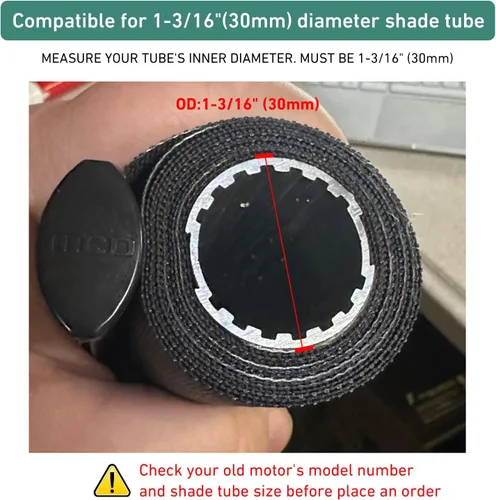 Miniatura 3 de DM25DS - Motor de repuesto para toldo de autocaravana de 12 V, se adapta a tubo de 1-3/16 pulgadas (1.181 in), repuesto directo con cableado