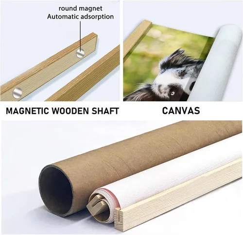 Miniatura 3 de Lienzo impreso personalizado, póster personalizado con tus fotos, carteles personalizados con marcos magnéticos