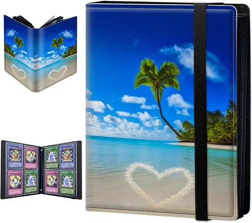 Miniatura 10 de Carpeta para tarjetas intercambiables, 4 bolsillos para tarjetas intercambiables, 160 bolsillos de doble cara, fundas para tarjetas
